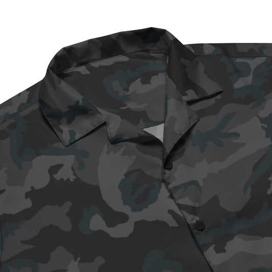American M81 Night CAMO Unisex Short-Sleeve Button Shirt