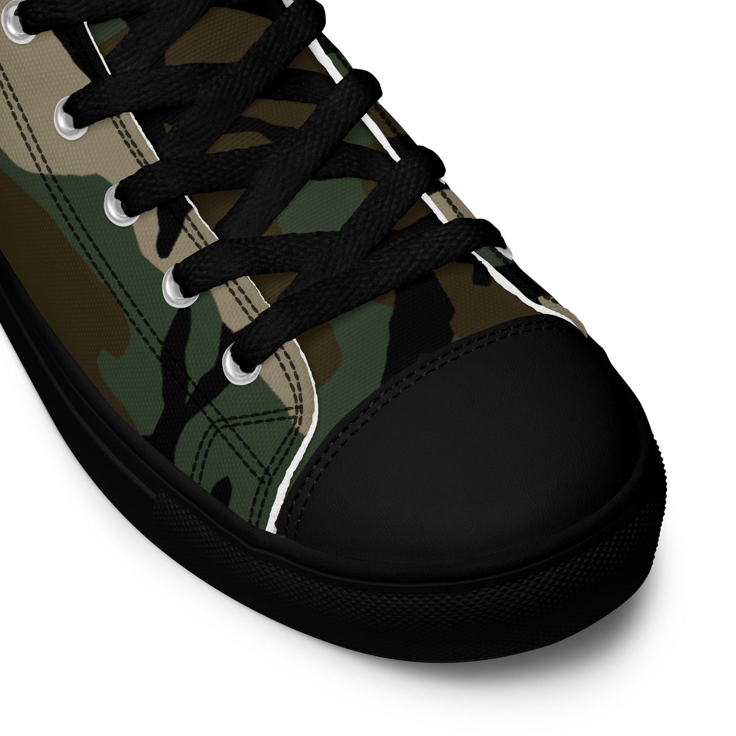 American M81 Woodland CAMO Mens high top canvas shoes - High Top Canvas Shoes