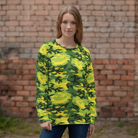 American M81 Yellow Jacket Safety CAMO Unisex Sweatshirt - Sweatshirts