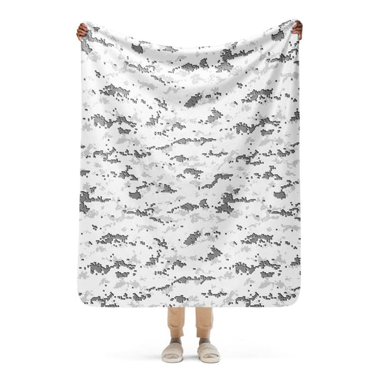 American MARPAT Snow CAMO Sherpa blanket - 50″×60″