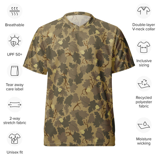 American Mitchell Wine Leaf Brown CAMO Unisex Sports Jersey