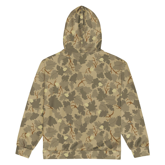 American Mitchell Wine Leaf Brown CAMO Unisex Zip Hoodie