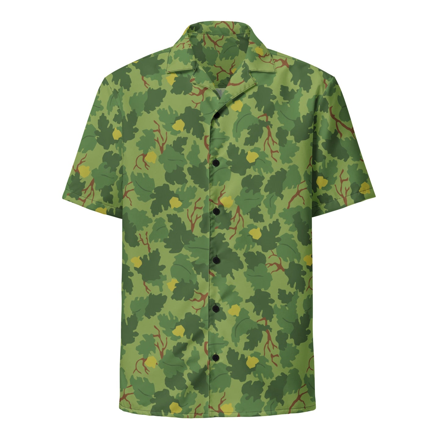 American Mitchell Wine Leaf Green CAMO Unisex button shirt Button Shirts