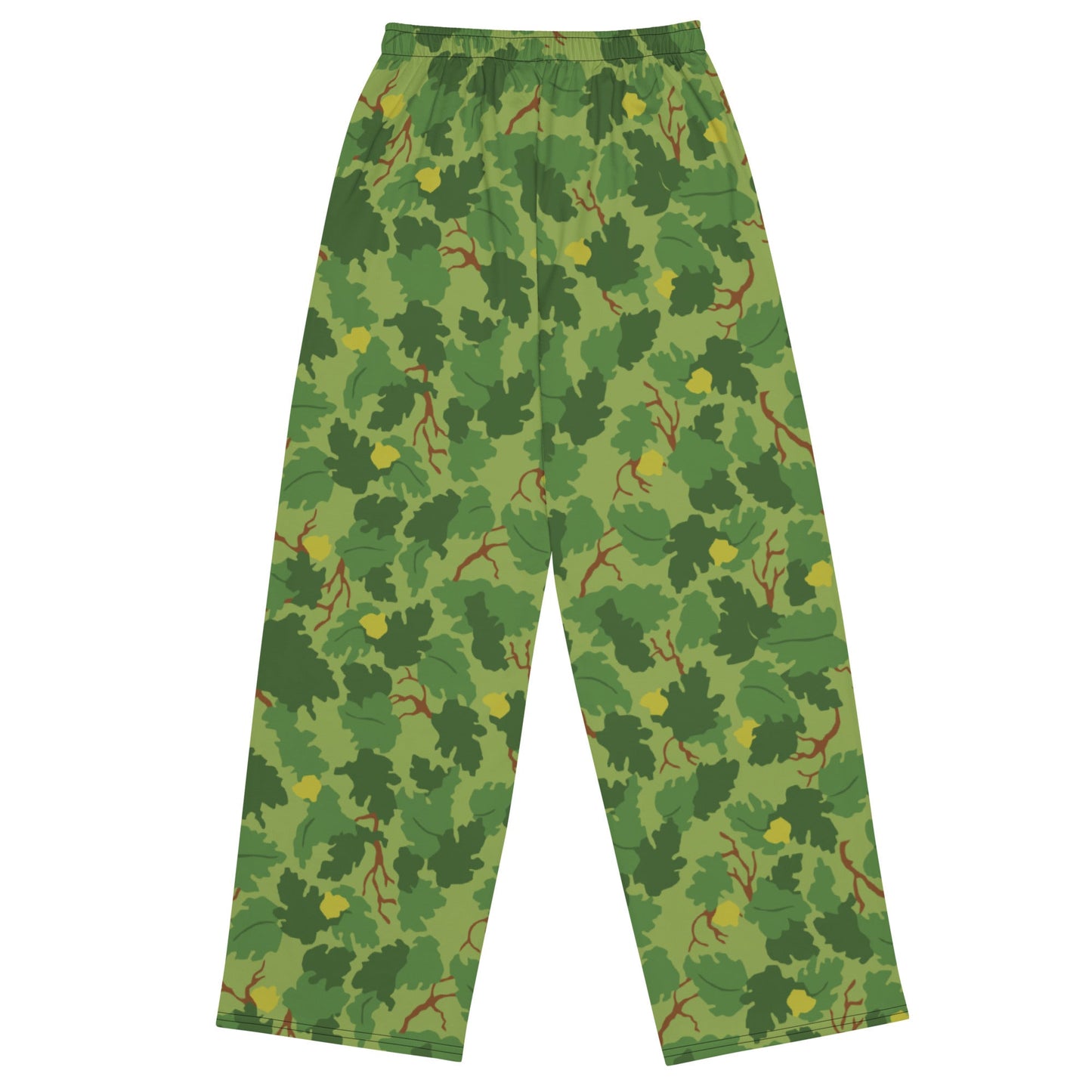 American Mitchell Wine Leaf Green CAMO unisex wide leg pants Wide Pants
