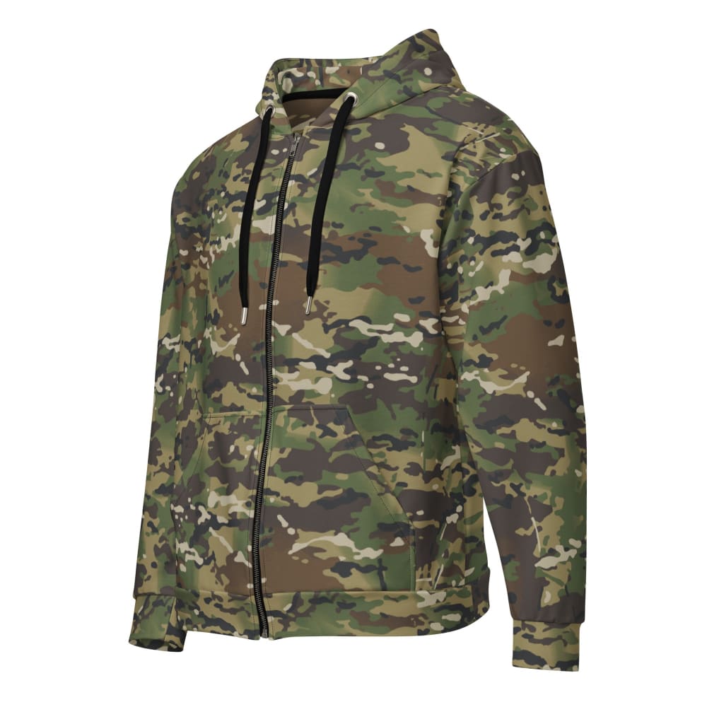 American Multi CAMO Woodland Unisex zip hoodie