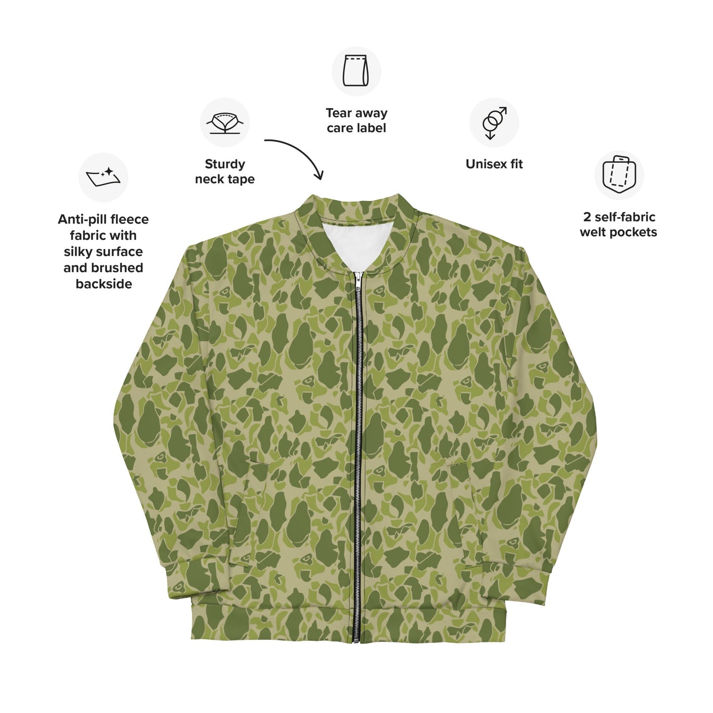 American Parachute CAMO Unisex Bomber Jacket - Jackets