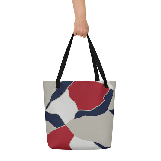 American Patriot Turtle Shell CAMO Large Tote Bag