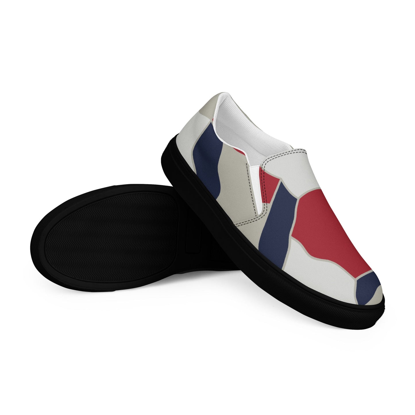 American Patriot Turtle Shell CAMO Mens Slip-On Canvas Shoes