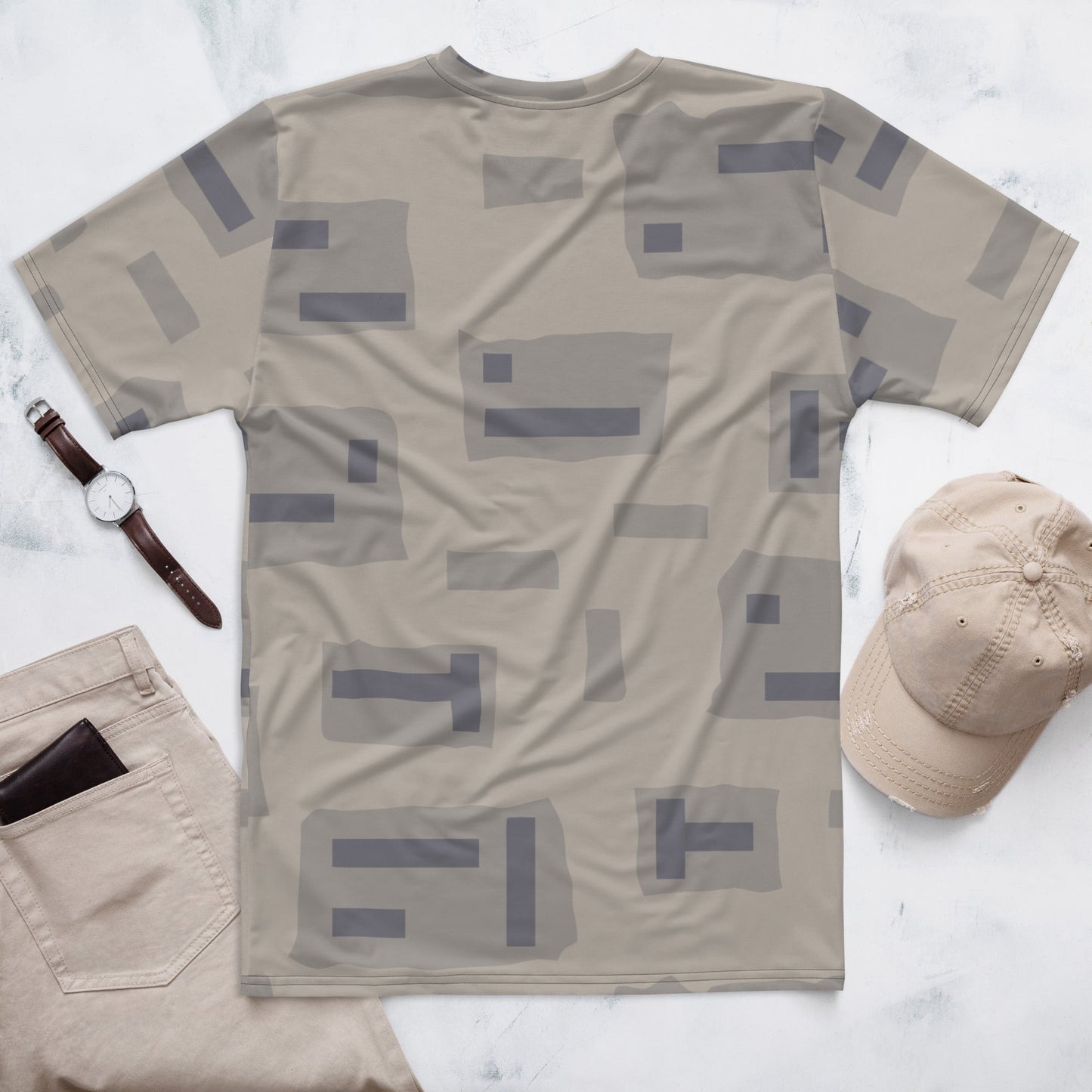 American T-Block Desert CAMO Mens T-shirt - T-Shirts
