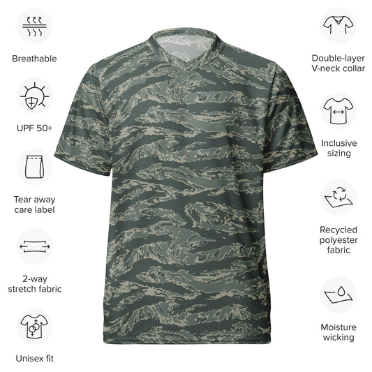 American Tiger Stripe Airman Battle Uniform (ABU) CAMO unisex sports jersey - Sports Jerseys