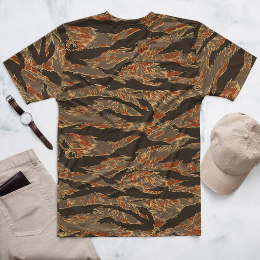 American Tiger Stripe Autumn CAMO Mens t-shirt - T-Shirts