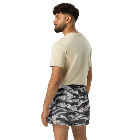American Tiger Stripe Frostbite CAMO Unisex Athletic Shorts