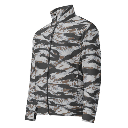 American Tiger Stripe Frostbite CAMO Unisex track jacket - Track Jackets