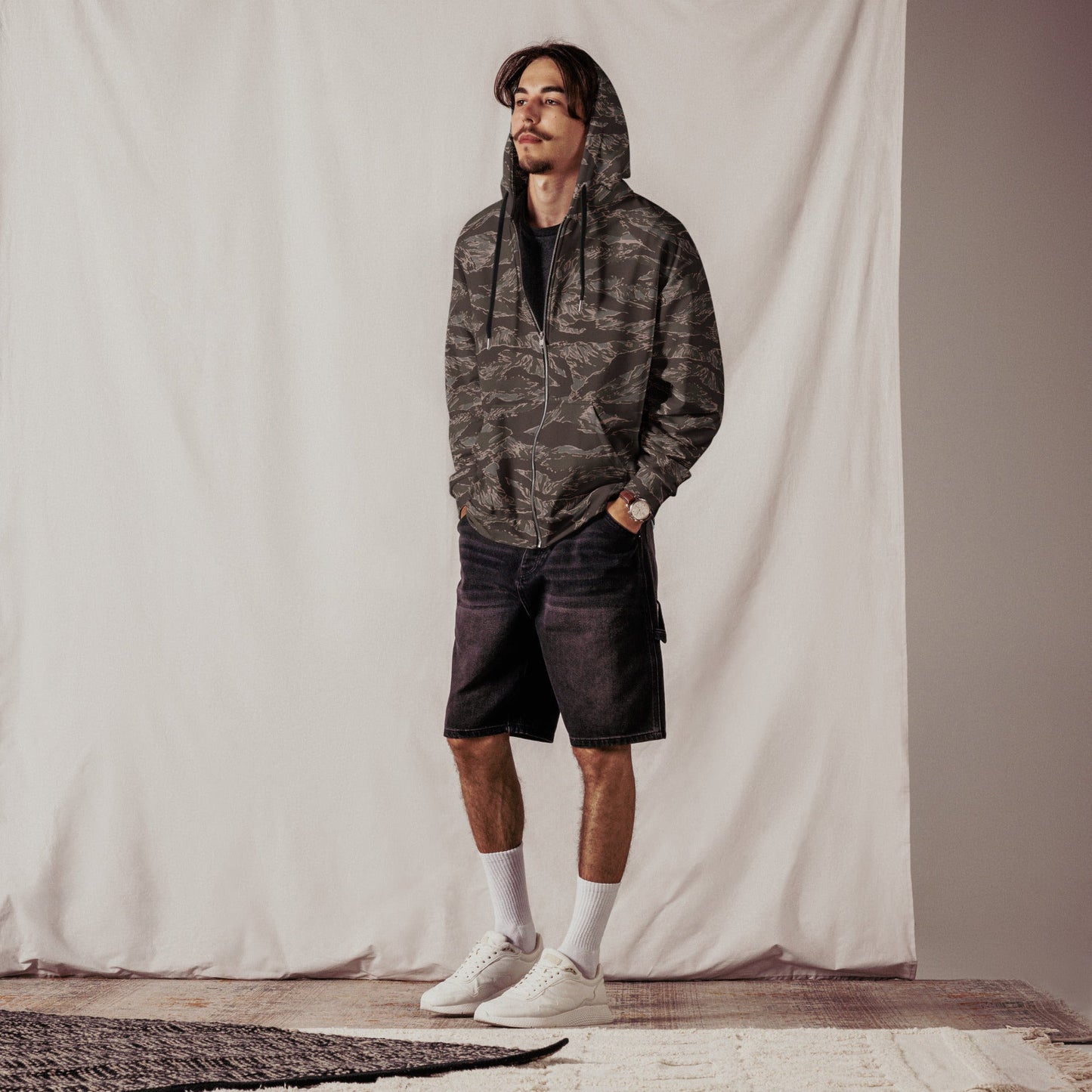 American Tiger Stripe Metro CAMO Unisex Zip Hoodie