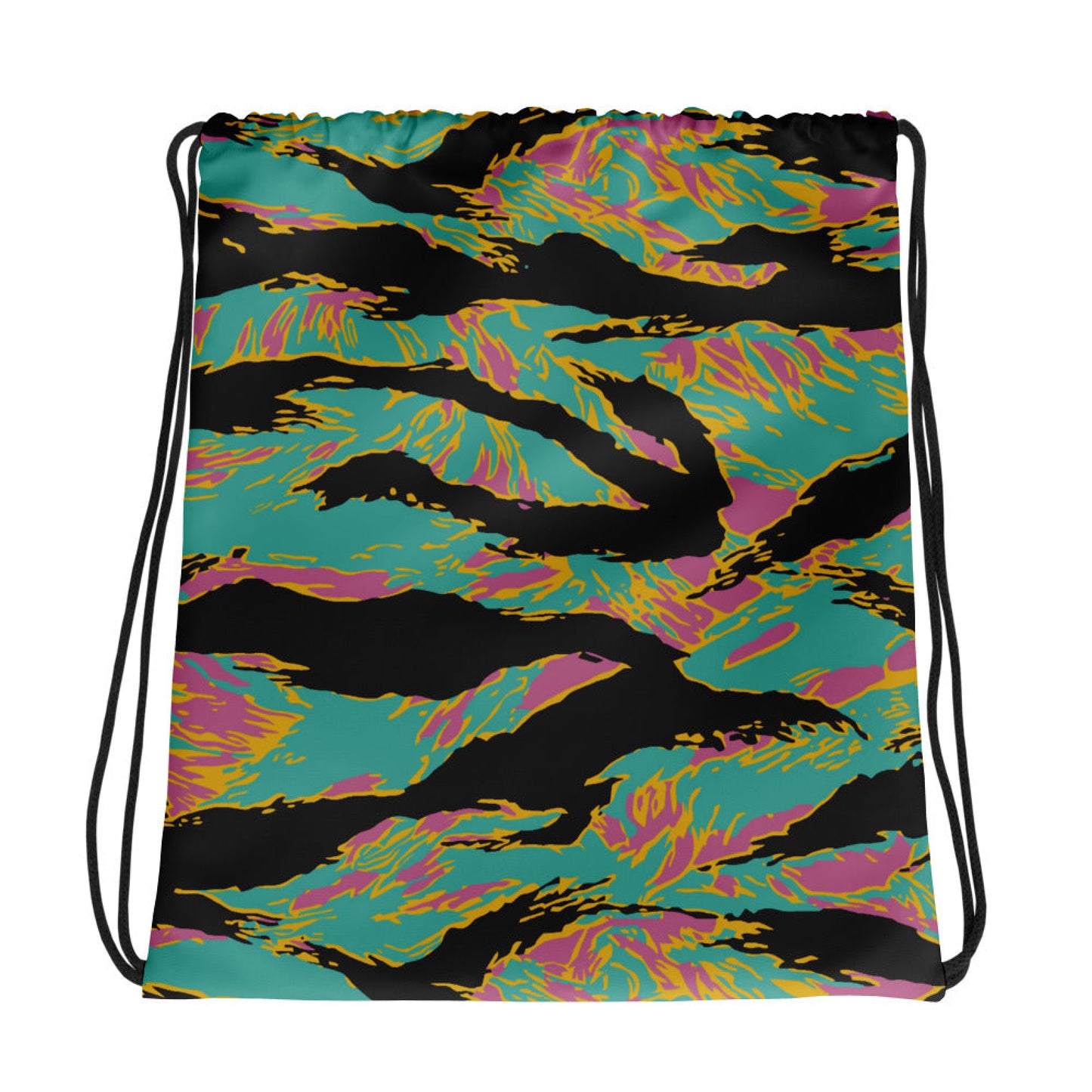 American Tiger Stripe Miami Sunset CAMO Drawstring Bag - Bags