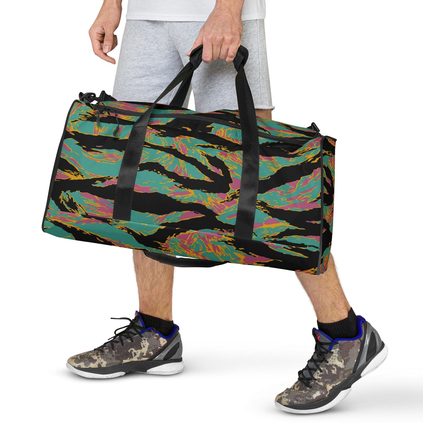 American Tiger Stripe Miami Sunset CAMO Duffle Bag