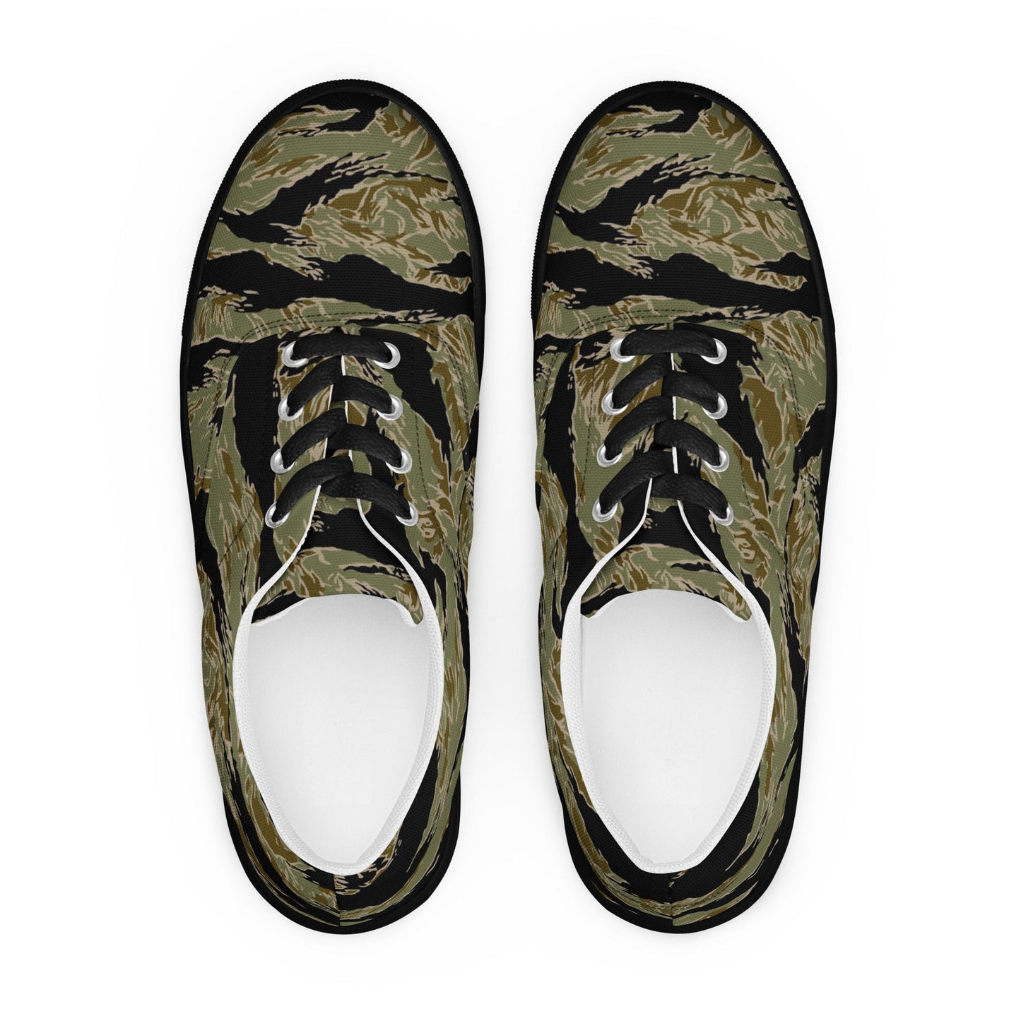 American Tiger Stripe Special Forces Advisor Sparse CAMO Mens Lace-Up Canvas Shoes - Lace-up