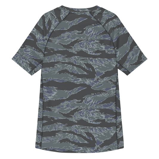 American Tiger Stripe Urban Ghost CAMO Mens Short-Sleeve Rash Guard - Short-sleeve Guards