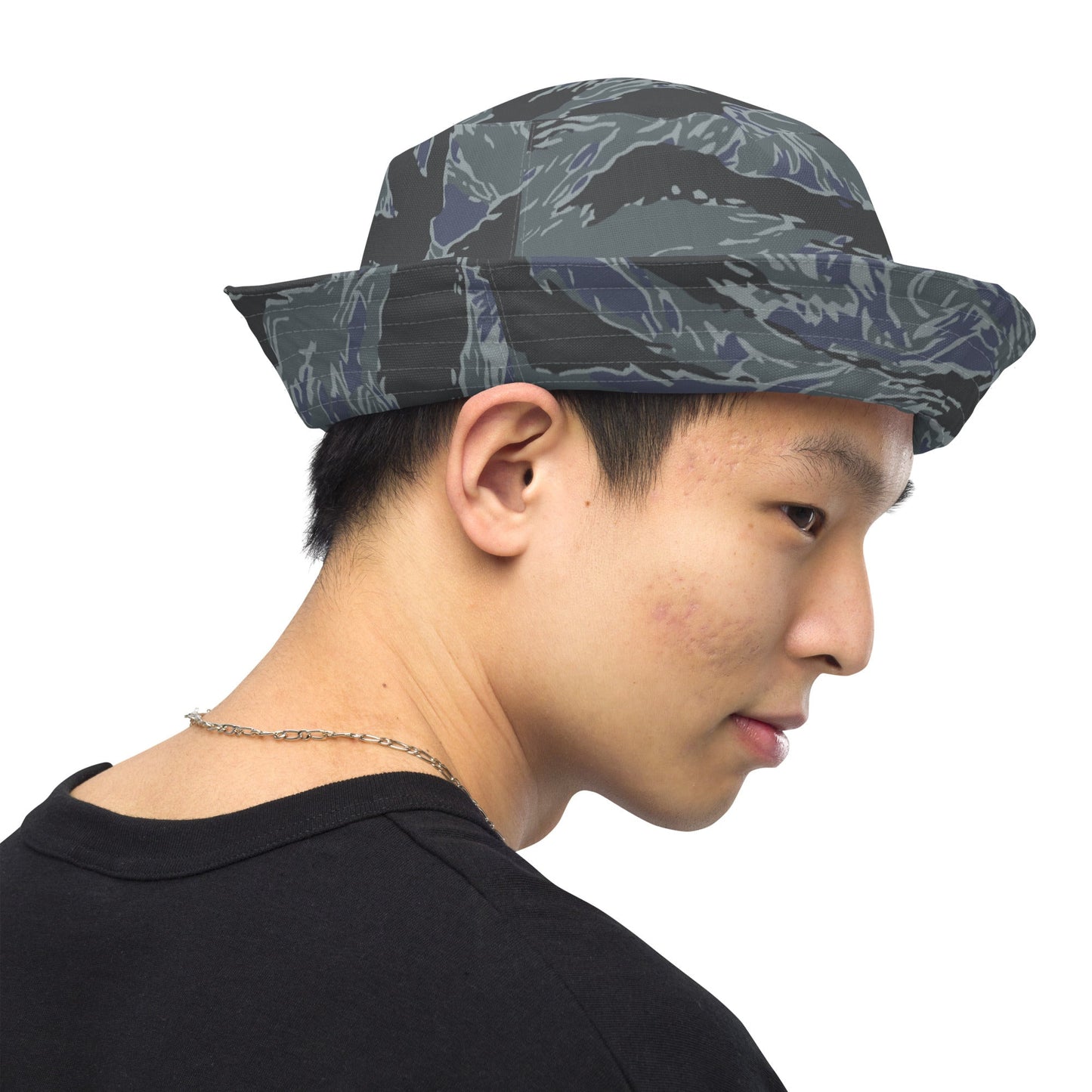 American Tiger Stripe Urban Ghost CAMO Reversible bucket hat - Bucket Hats