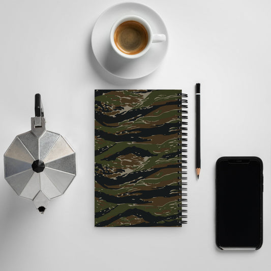 American Tiger Stripe Vintage Advisor Vietnam CAMO Spiral Notebook