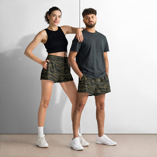 American Tiger Stripe Vintage Advisor Vietnam CAMO Unisex Athletic Shorts