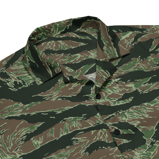 American Tiger Stripe Viper CAMO Unisex button shirt - Button Shirts