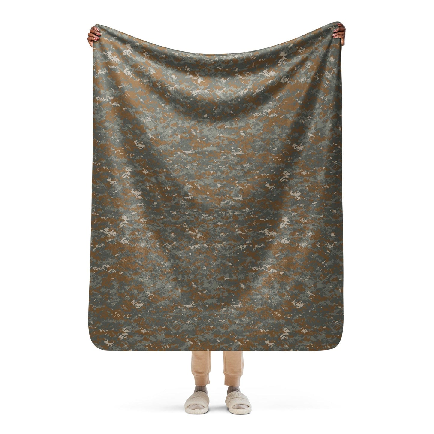 American Universal Camouflage Pattern DELTA (UCP-D) CAMO Sherpa blanket - 50″×60″ - Blankets