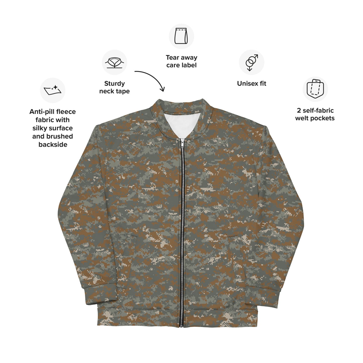 American Universal Camouflage Pattern DELTA (UCP-D) CAMO Unisex Bomber Jacket - Jackets