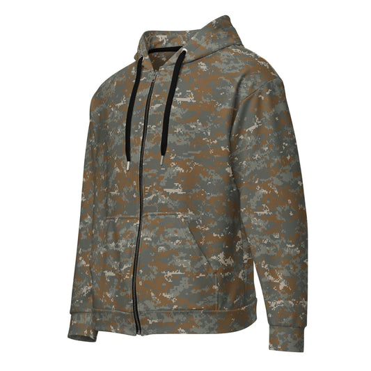 American Universal Camouflage Pattern DELTA (UCP-D) CAMO Unisex zip hoodie - 2XS - Unisex Zip Hoodie