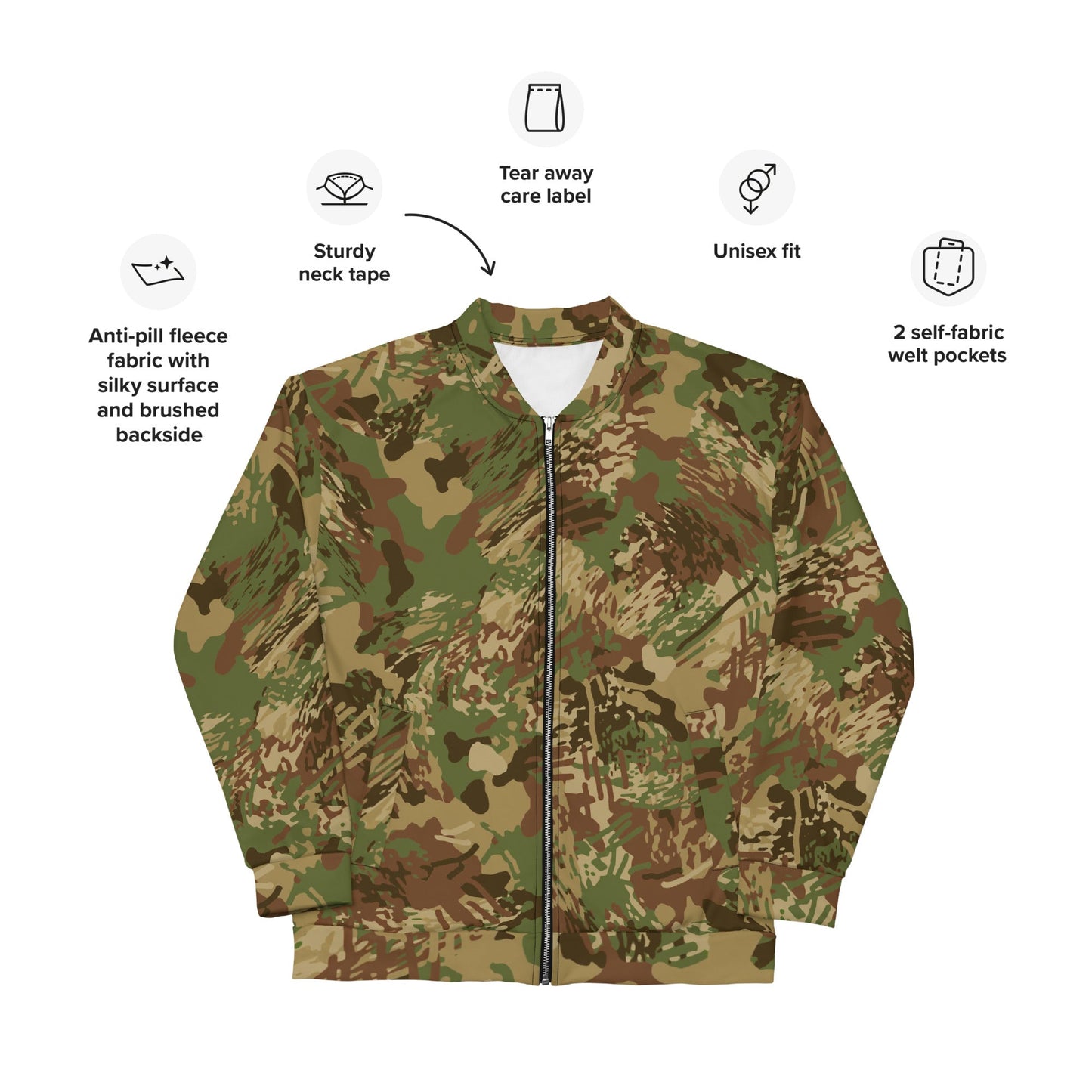 Anti-poaching CAMO Unisex Bomber Jacket - Jackets