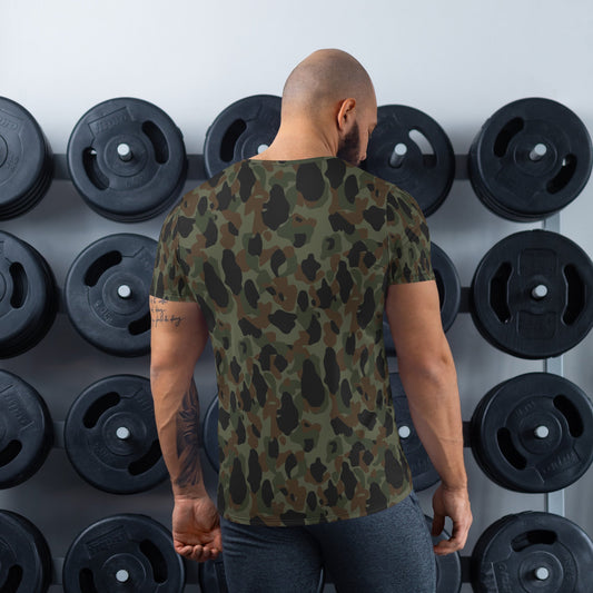 Argentine Frog Skin Marine CAMO Mens Athletic T-shirt - T-Shirts