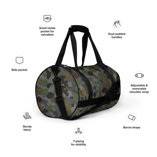 Australian AUSCAM Air Force Disruptive Pattern Uniform (AFDPU) CAMO gym bag - Gym Bags