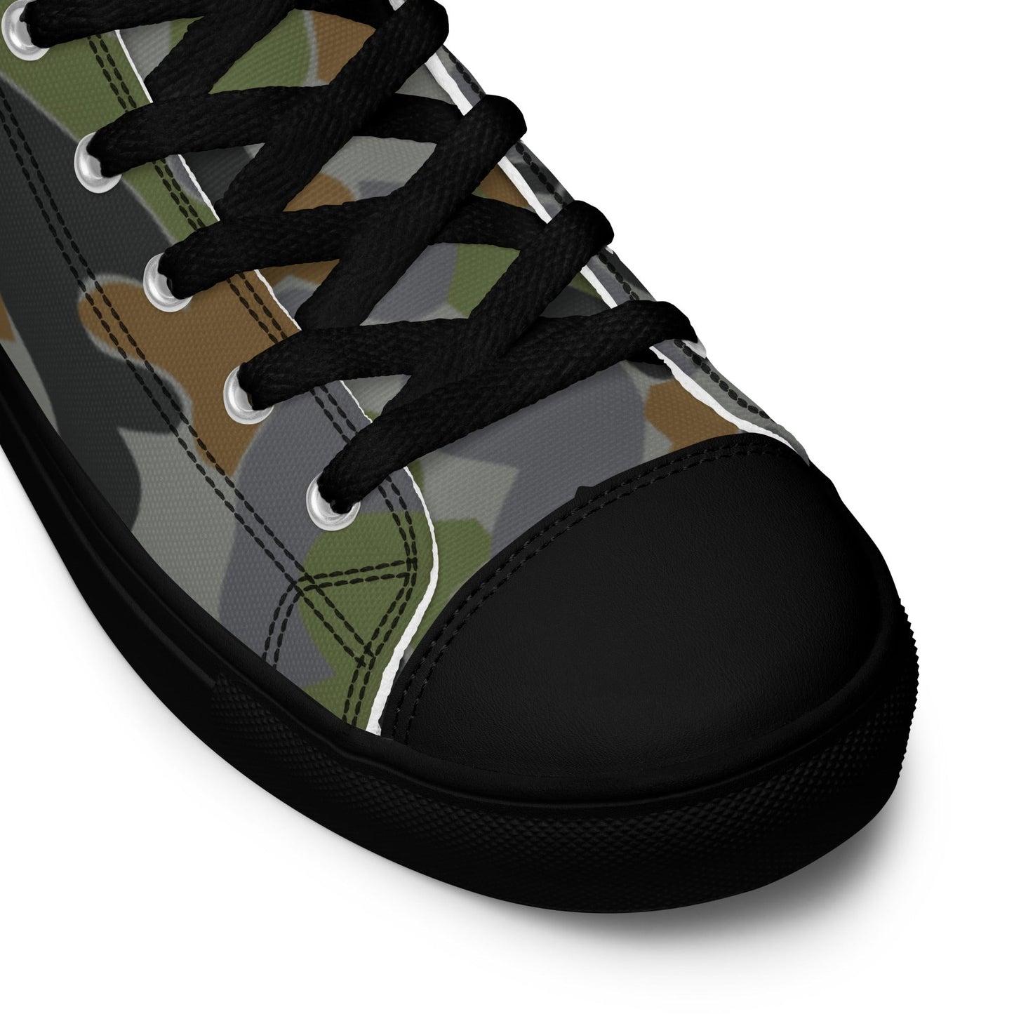 Australian AUSCAM Air Force Disruptive Pattern Uniform (AFDPU) CAMO Mens high top canvas shoes - High Top Canvas Shoes