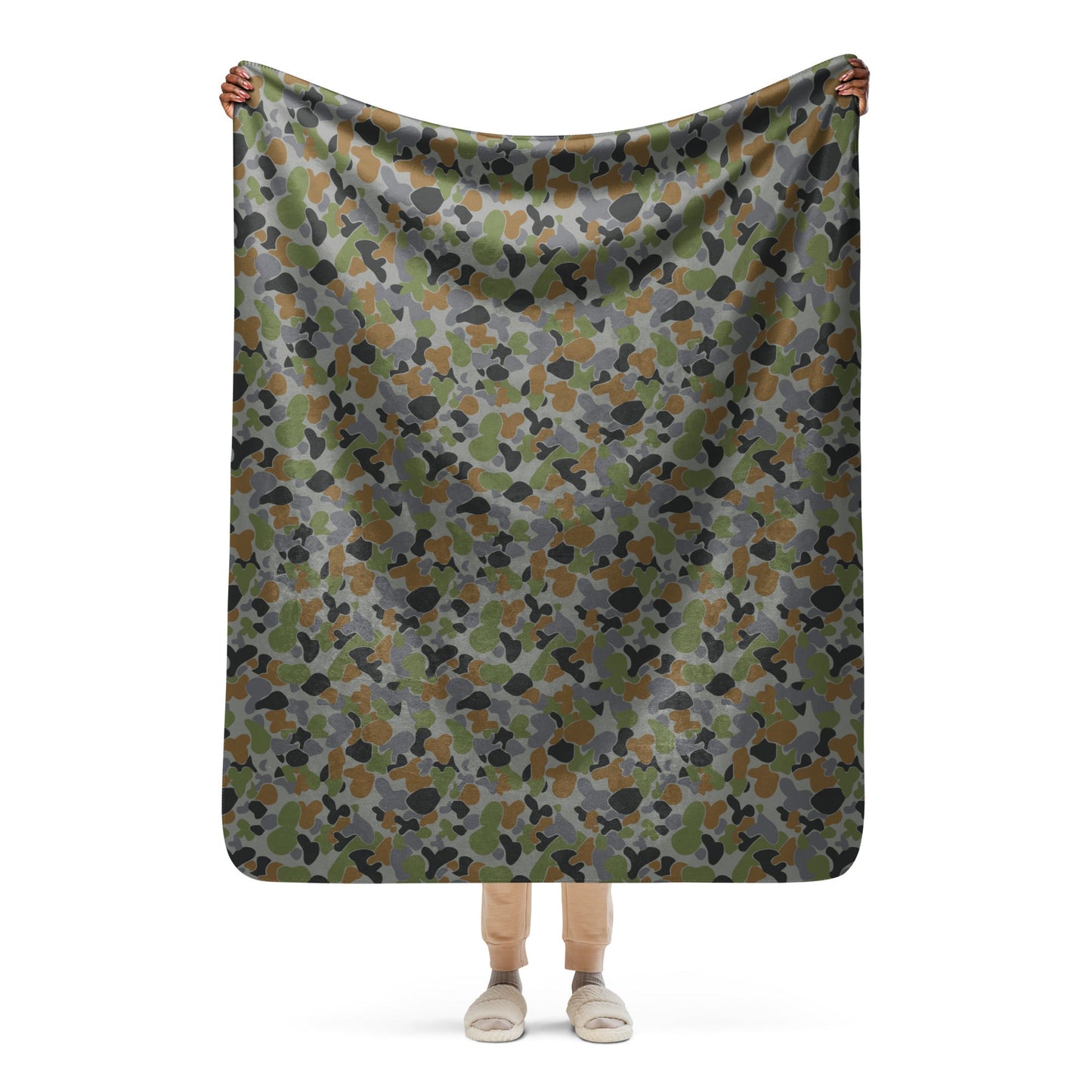 Australian AUSCAM Air Force Disruptive Pattern Uniform (AFDPU) CAMO Sherpa blanket - 50″×60″ - Blankets