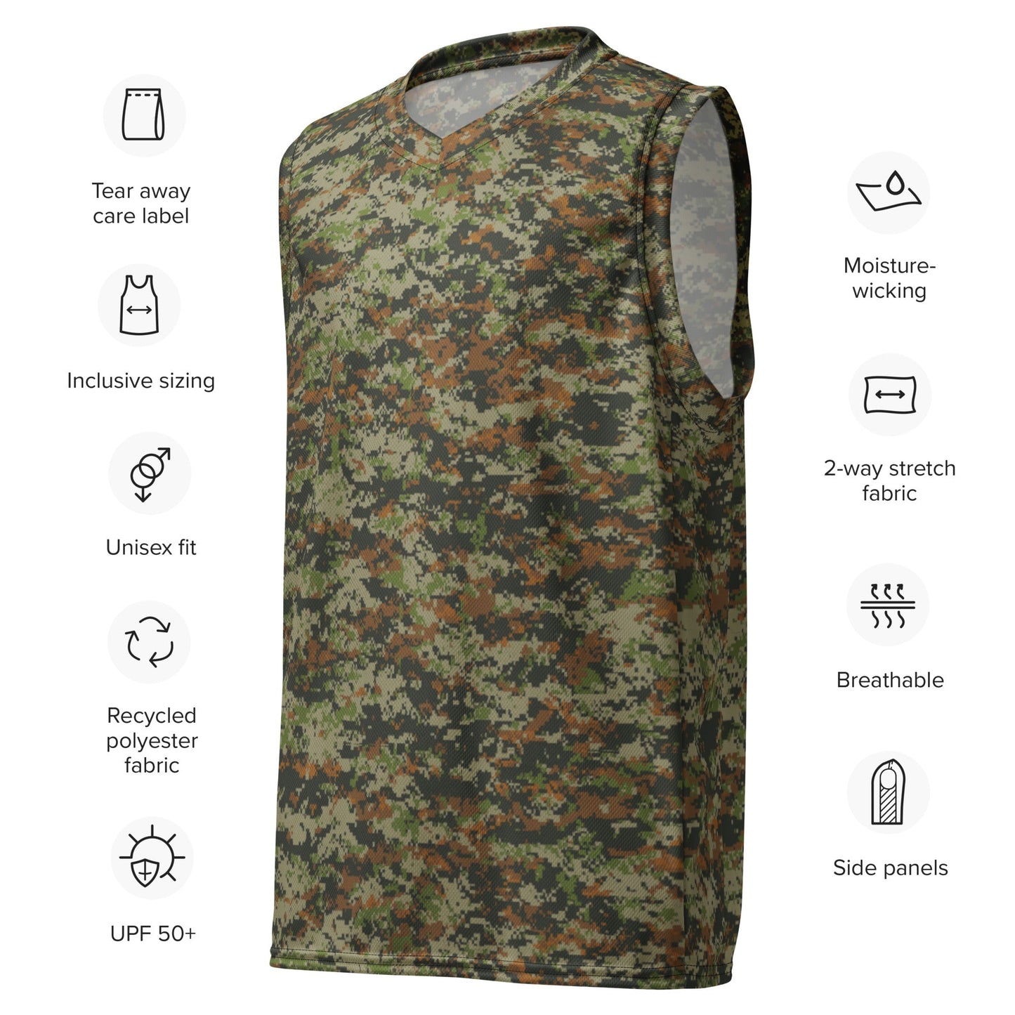 Australian AUSCAM DPCU Digital CAMO unisex basketball jersey - Basketball Jerseys