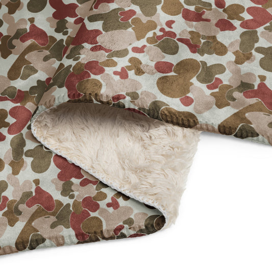 Australian AUSCAM OPFOR Disruptive Pattern Camouflage Uniform (DPCU) CAMO Sherpa blanket - Blankets