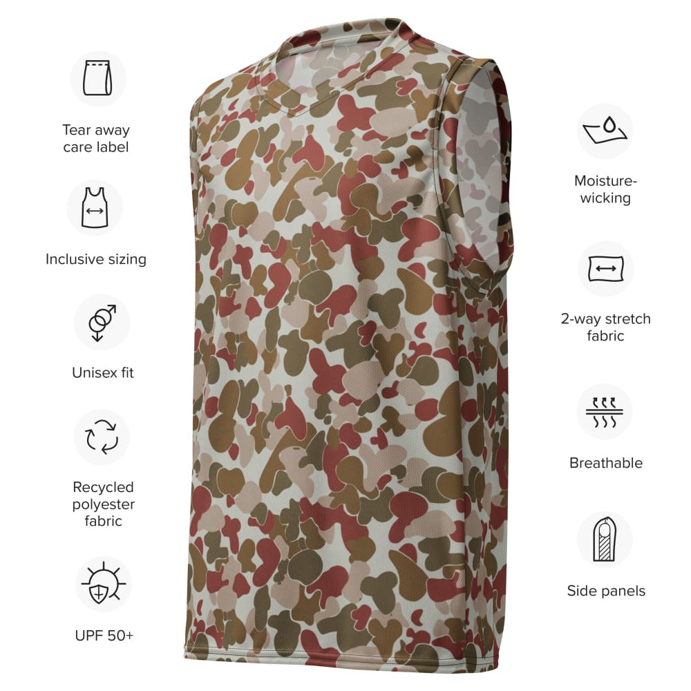 Australian (AUSCAM) OPFOR Disruptive Pattern Camouflage Uniform (DPCU) CAMO unisex basketball jersey