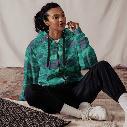 Baja Blast CAMO Unisex zip hoodie - Zip Hoodies