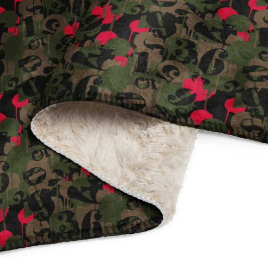Battle Royale 2 CAMO Sherpa blanket - Blankets