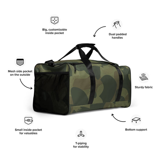 Belgian Brushstroke Moon and Balls CAMO Duffle bag Bags