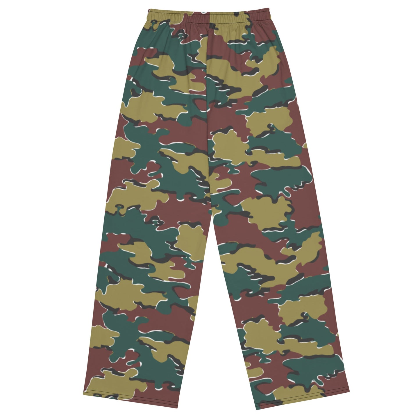 Belgian Jigsaw Autumn CAMO unisex wide leg pants Wide Pants