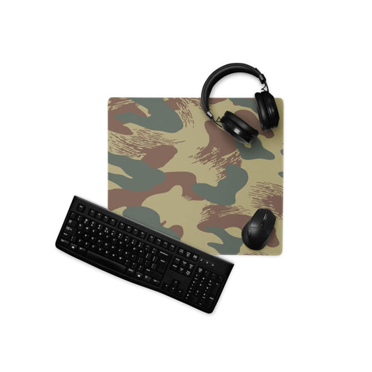 Belgium WW2 Independent Parachute Company Brushstroke CAMO Gaming mouse pad - 18″×16″