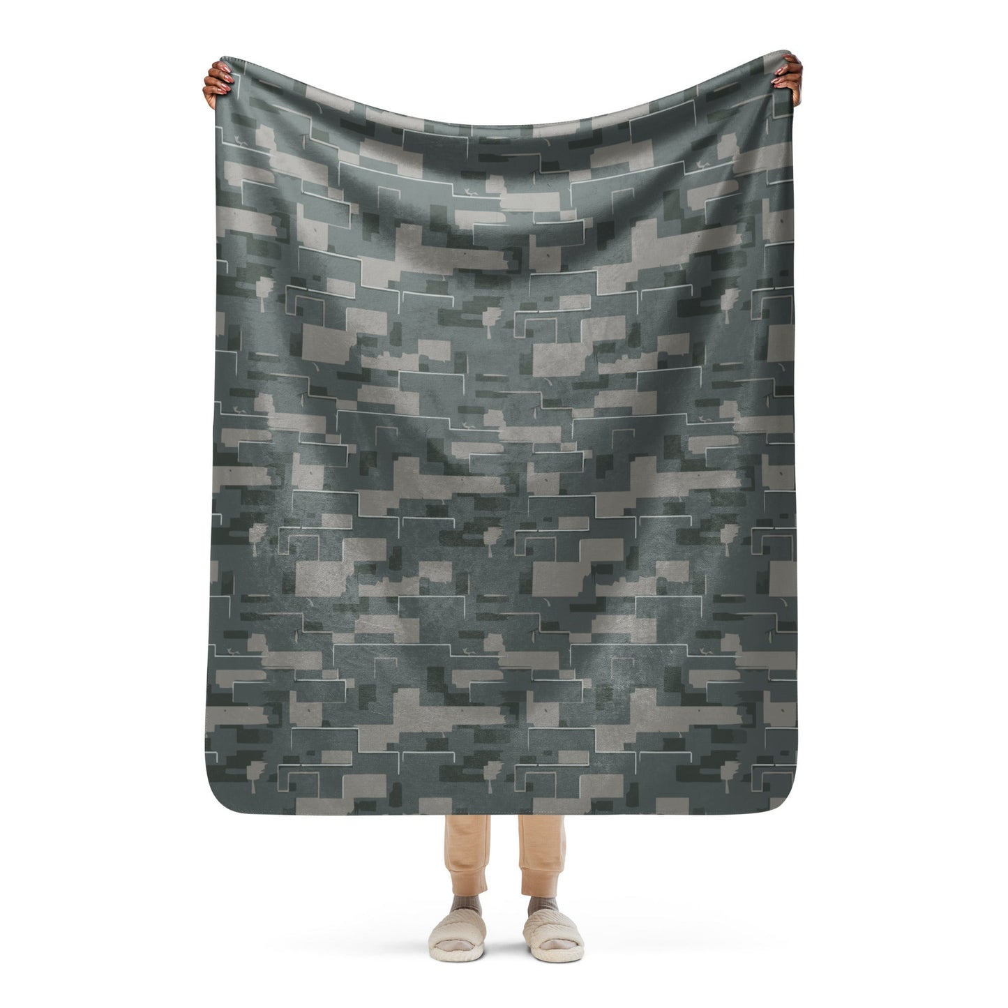 Black OPS Modern Warfare City Digital CAMO Sherpa blanket - 50″×60″ - Blankets