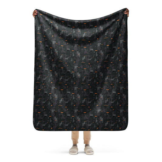 Black OPS CE Digital CAMO Sherpa blanket - 50″×60″ - Blankets