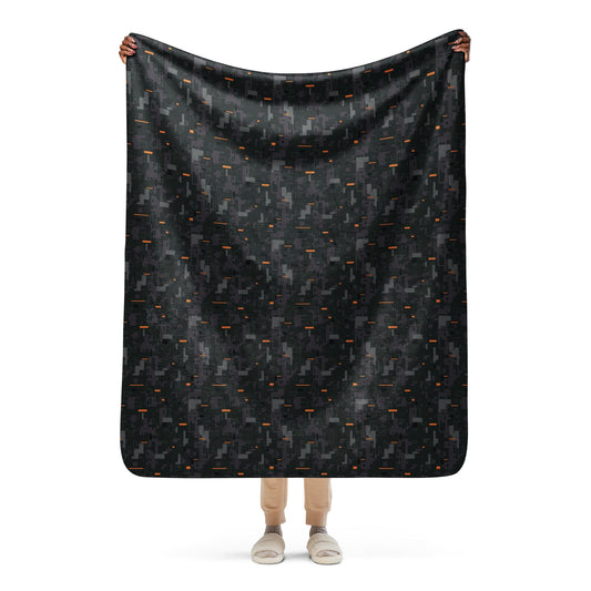 Black OPS CE Digital CAMO Sherpa Blanket - 50″×60″