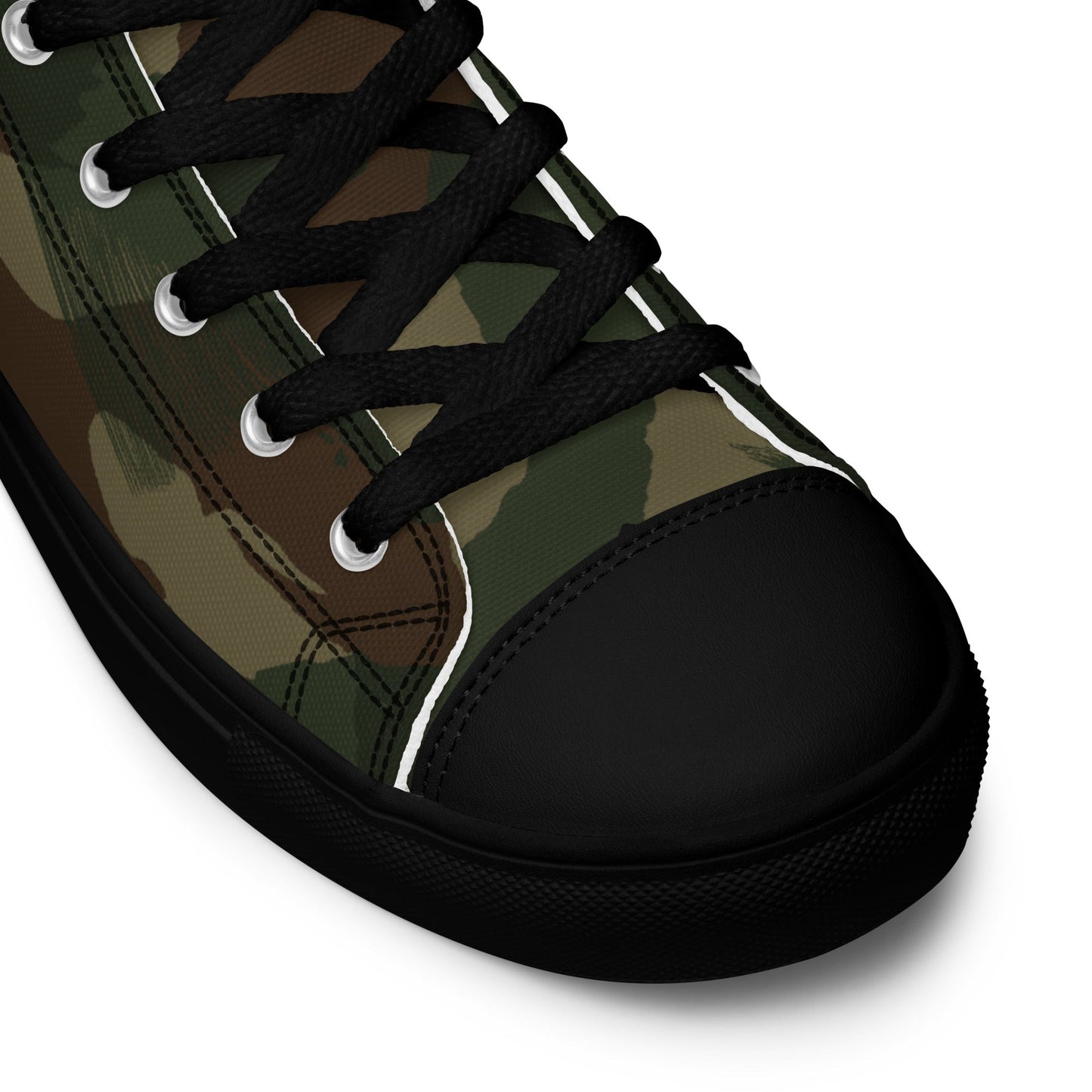 British 1959 Denison CAMO Mens high top canvas shoes - High Top Canvas Shoes
