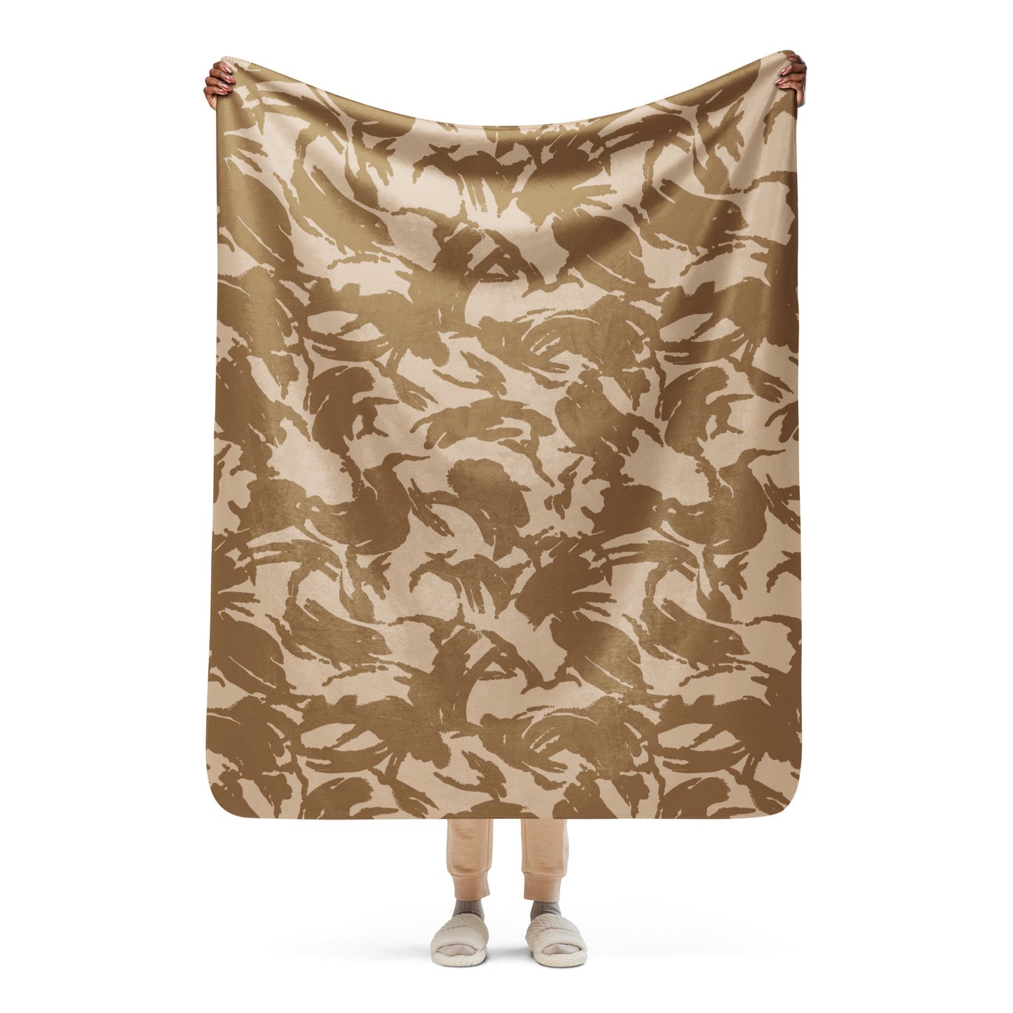 British DPM Desert CAMO Sherpa blanket - 50″×60″ - Blankets