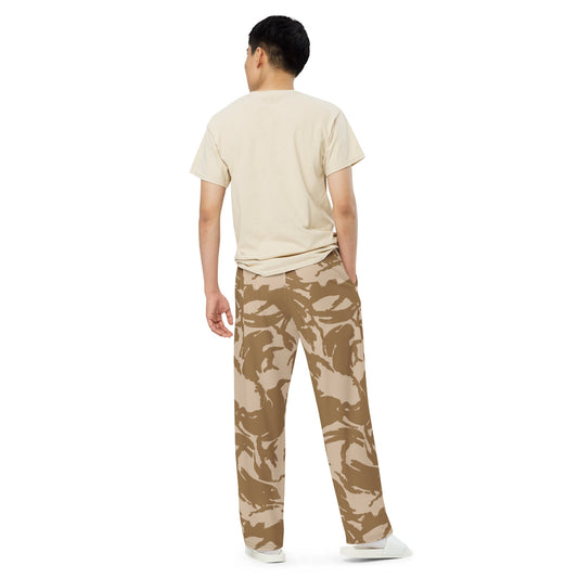 British DPM Desert CAMO unisex wide leg pants Wide Pants