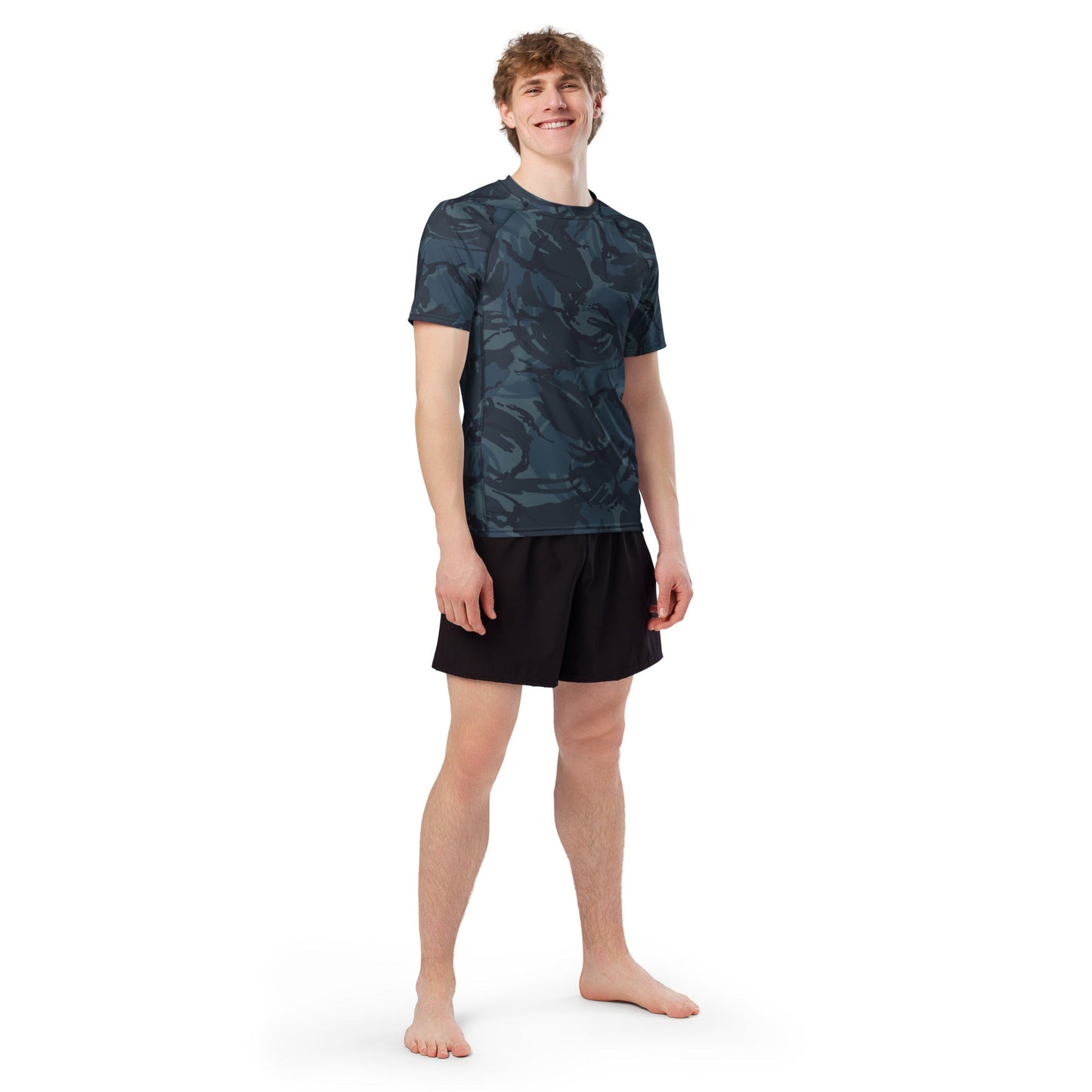 British DPM Night CAMO Mens Short-Sleeve Rash Guard - Short-sleeve Guards