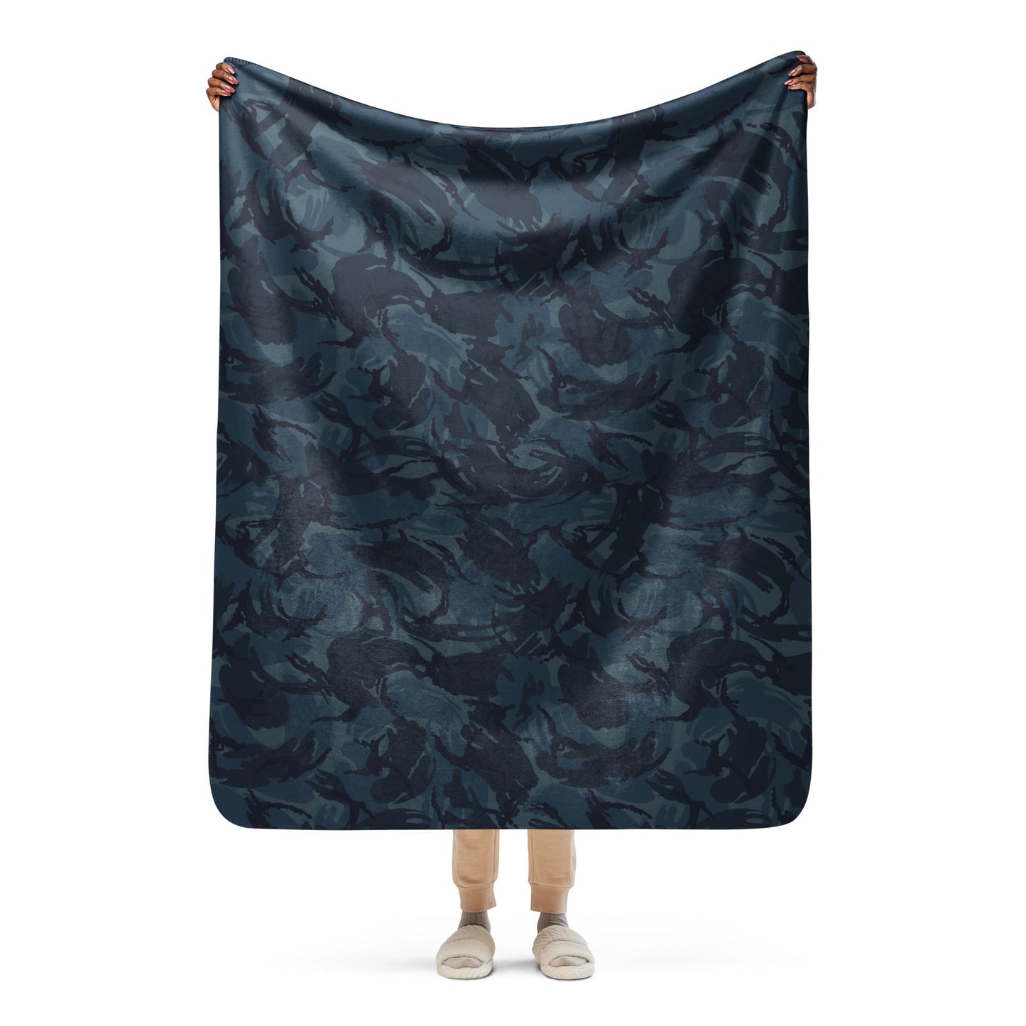 British DPM Night CAMO Sherpa blanket - 50″×60″ - Blankets